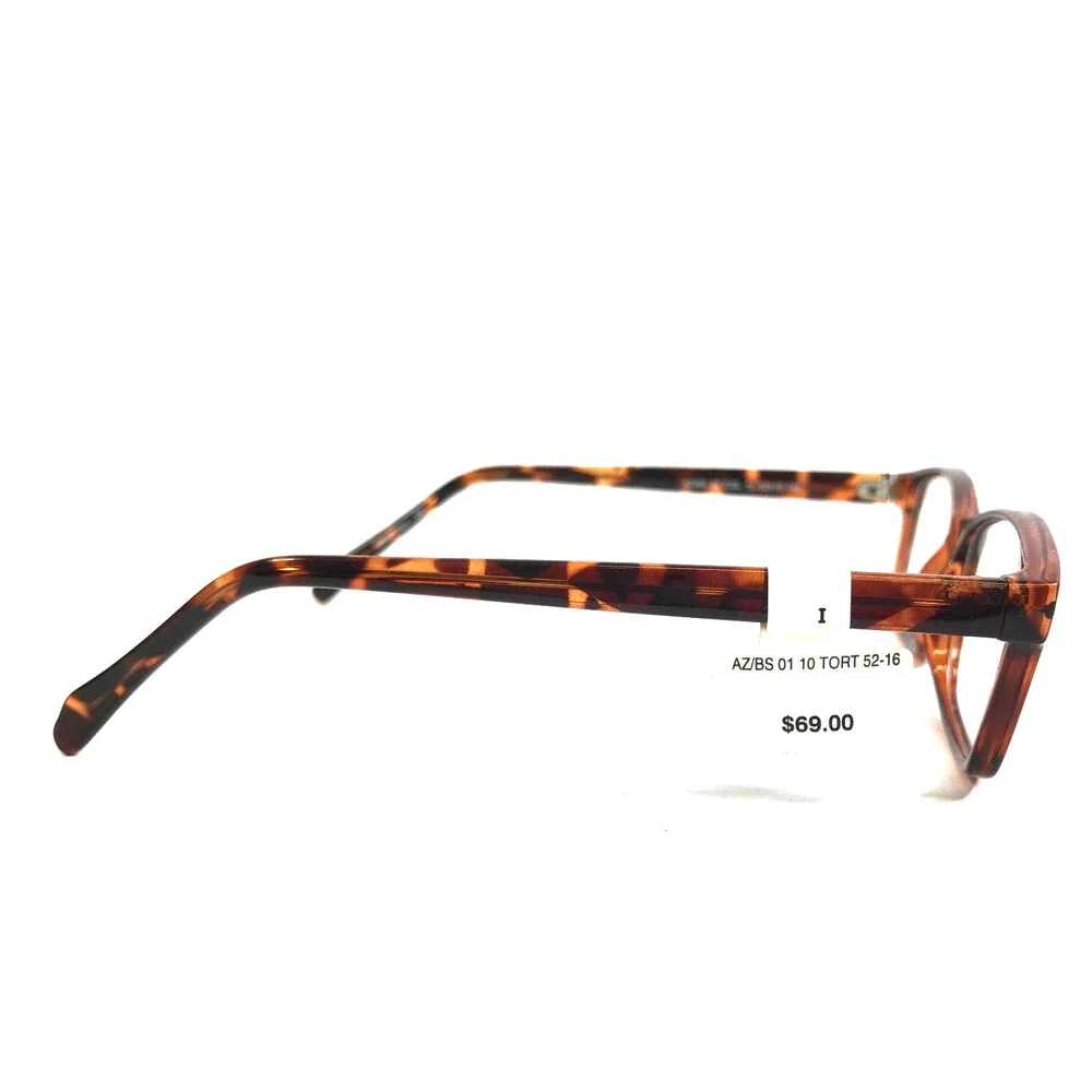Blue Surf Eyeglasses Frame AZ/BS 01 COL 10 Tortoise Rectangle Full Rim 52-16-140
